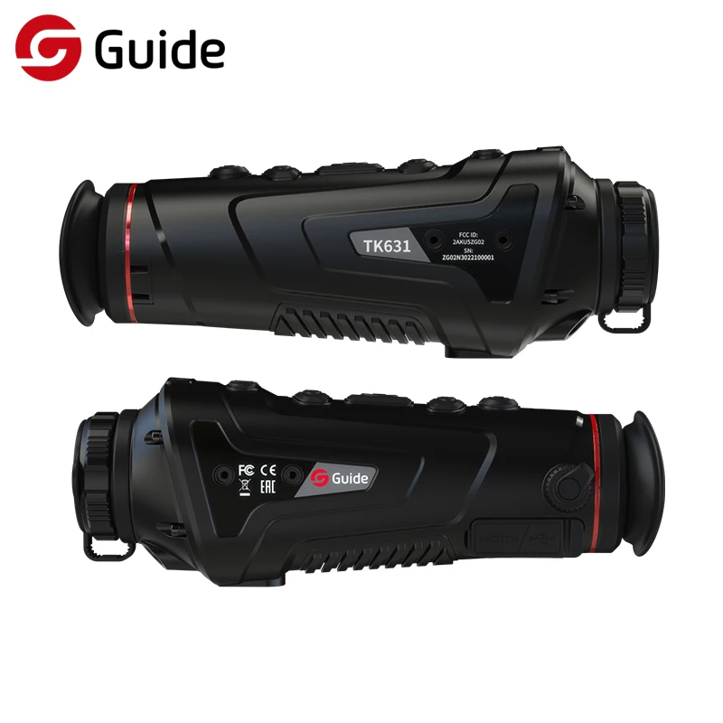 Guide TK611 Handheld Thermal infrared Imaging Monocular Thermal Night Vision with built-in laser indicator and illuminator