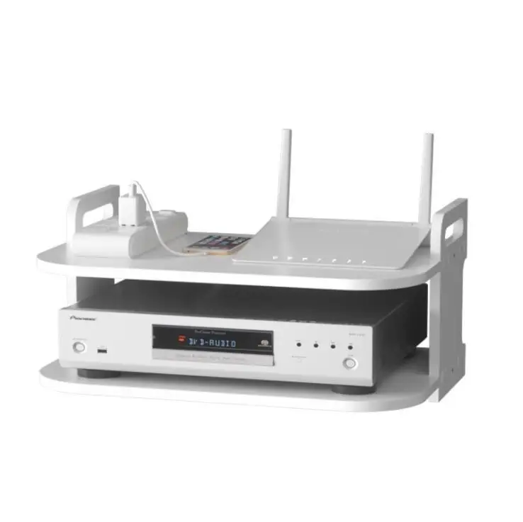 Мини емкость настенные полки Wi-Fi пульт дистанционного управления Настольный ящик для хранения без пуха стеновое покрытие компьютерной приставки к телевизору стеллаж выставки товаров