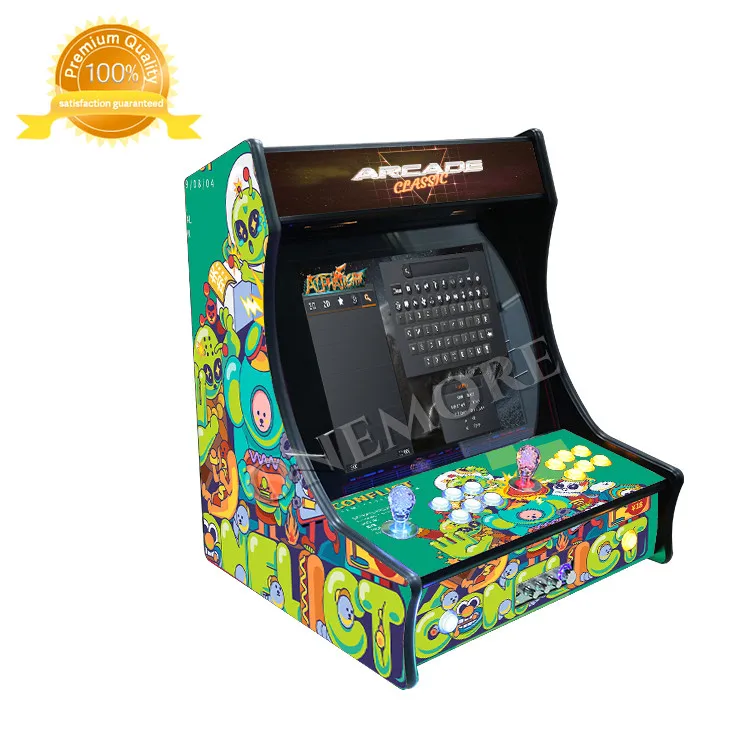 Retro 2 Player Arcade Tabletop Bartop 21.5 Inch LCD 10000+ Games Coin Operated Games Machine For Sale