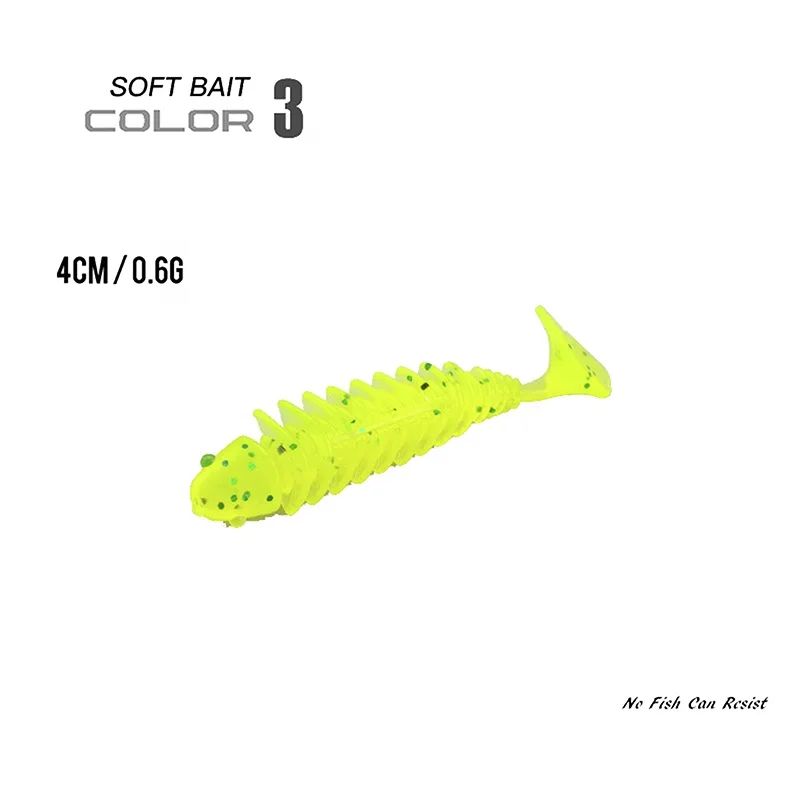KM Fishing Lure Wholesale 4cm 6cm T paddle Tail Soft Bait Plastic Fishing Bait Shad Lure Artificial Bait