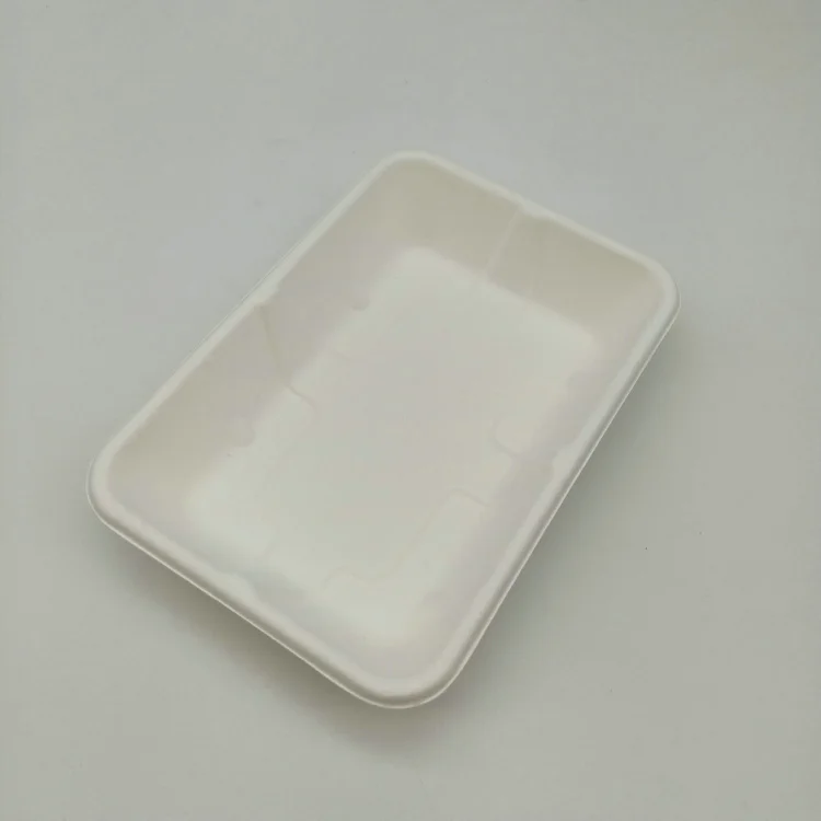 
1000ml Sugar Cane Biodegradable Sugarcane Bagasse Food Tray 