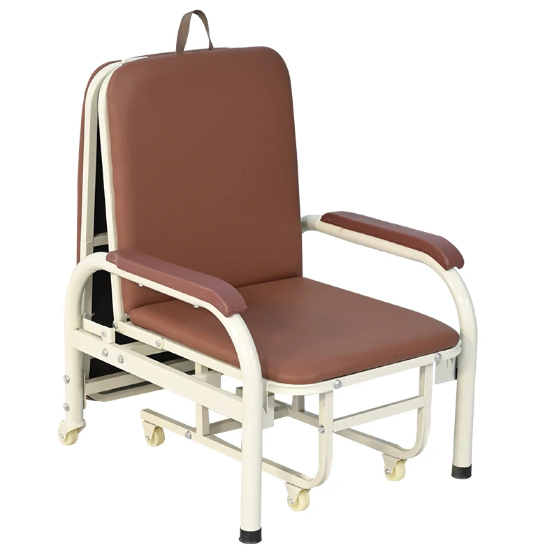 China Factory Price Portable Folding Hospital Sleeping Chair Patient Room Medical Accompany Chair