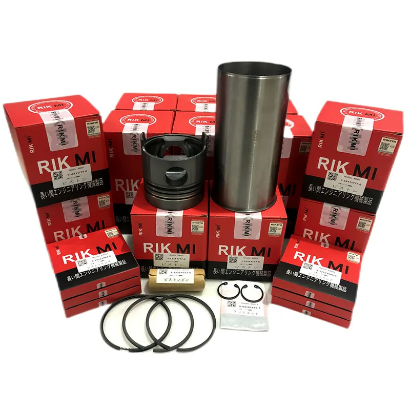 Excavator forklift forklift harvester diesel engine Cylinder Kit liner Piston Kit Engine Spare Parts cylinder liner kit alloy