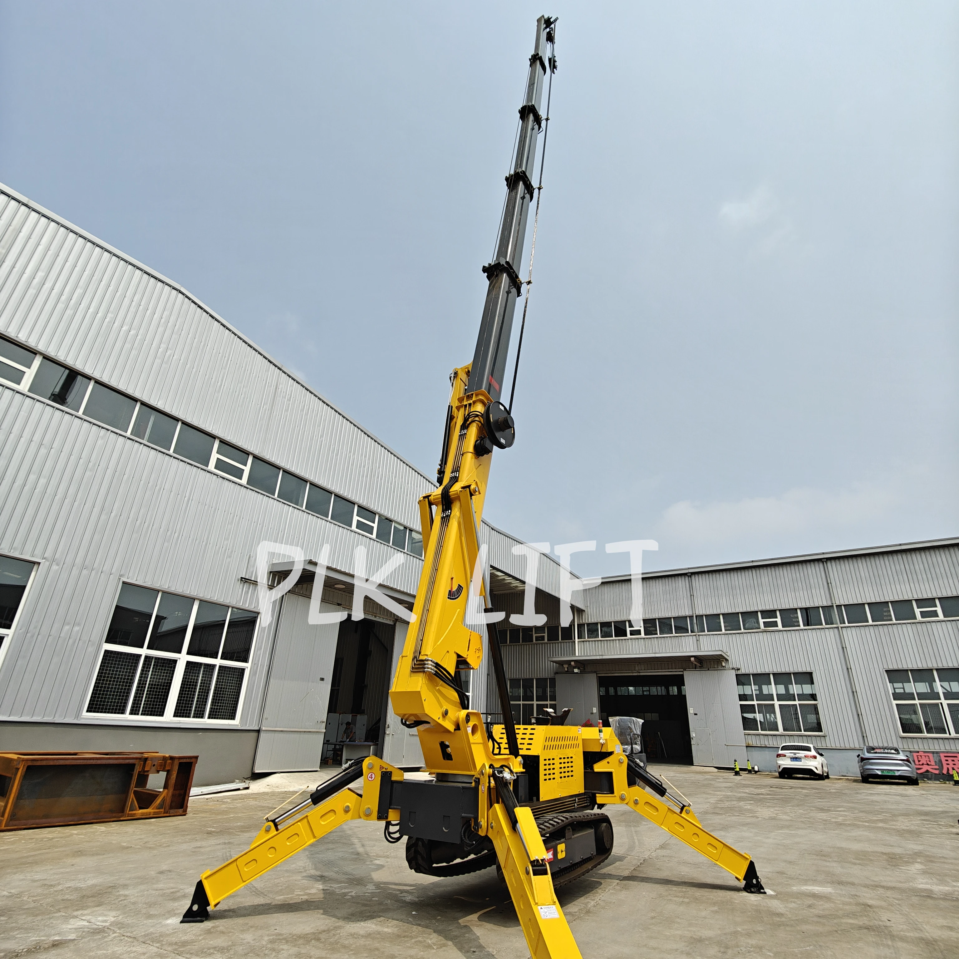 3 5 8 12 Ton Hydraulic Telescopic Boom Lift Spider Crane Diesel Electric Jib Boom Crane with Man Basket Aerial Platform