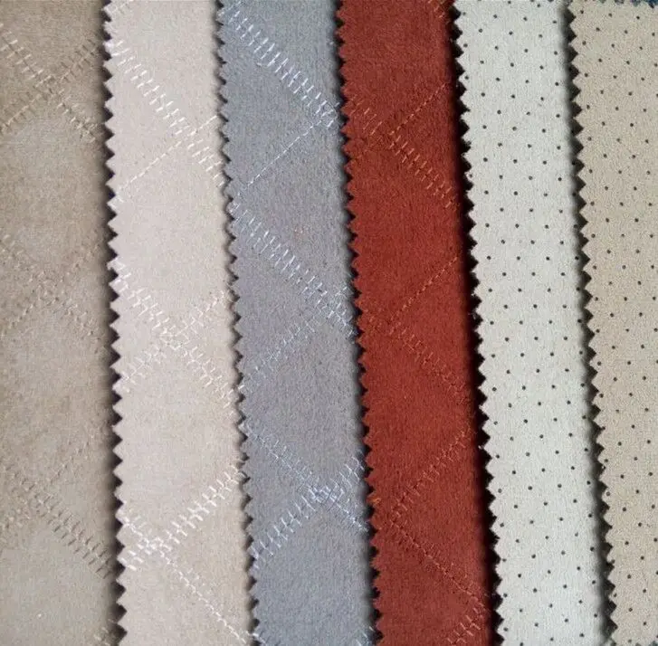 Best Price Stronger Durable perforated suede fabric
