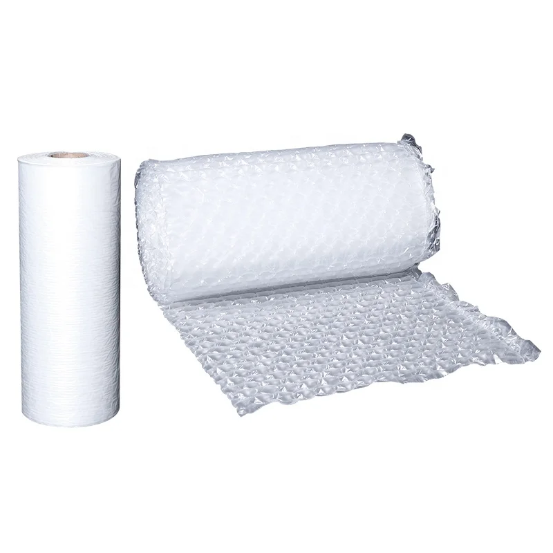 Inflatable air Bubble Film Wrap Roll Without Air At the Beginning Of Small Volume