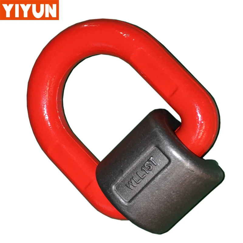 Industrial heavy loads lifting D ring /Grade 80 Spring Loaded Lashing Ring