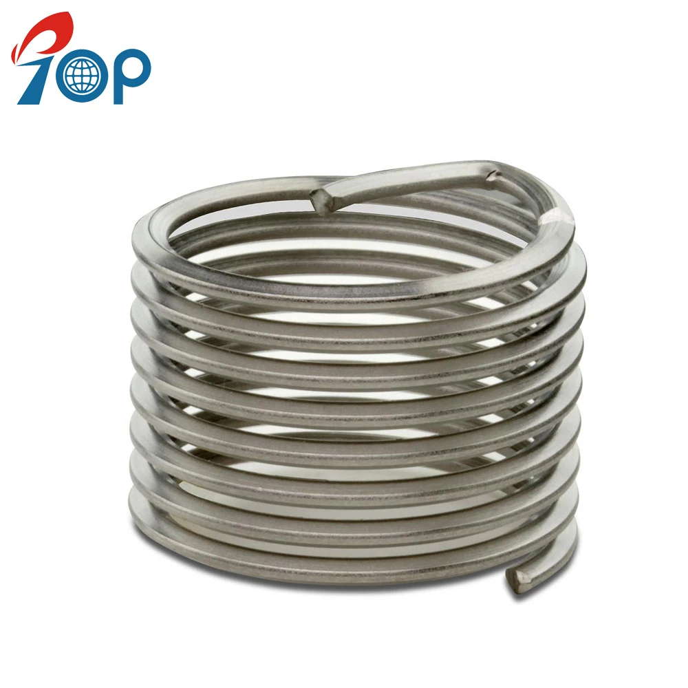 Stainless Steel Titanium H Coil Tangless Screw Lock Threaded Insert for Aluminium Cast iron Metal