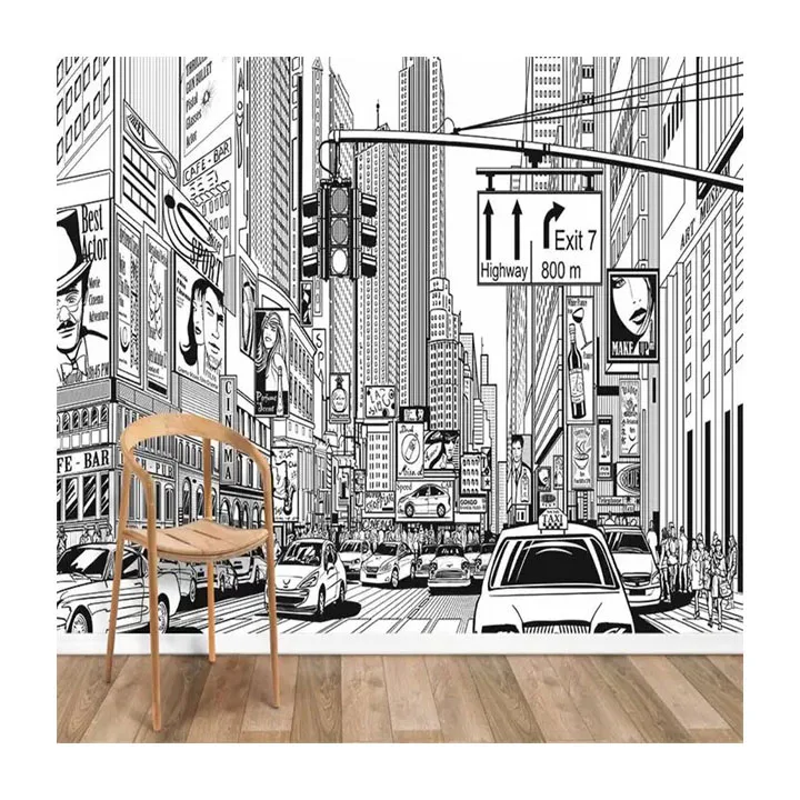 Backdropped City Mural Japanese Mural 3D Wall Paper 3D Wallpaper Murals Waterfalls