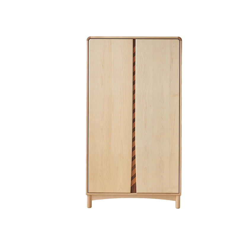 Wholesale private label Wooden Wardrobe Cabinet Bedroom Furniture Solid Wood Storage Clothing Cabinets