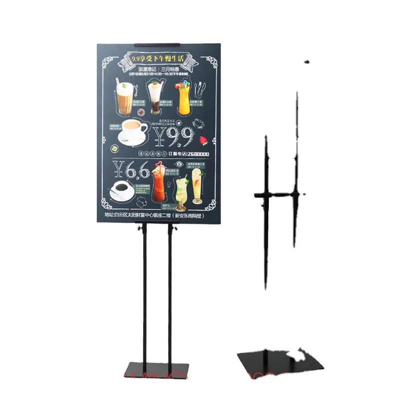 Factory direct adjustable double side advertising tripod poster banner stand