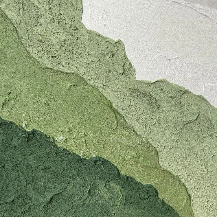 Hand Painted 3D Beach Wave Landscape Wall Paintings Thick Textured Living Room Wall Art Minimalist Abstract Canvas Wall Art