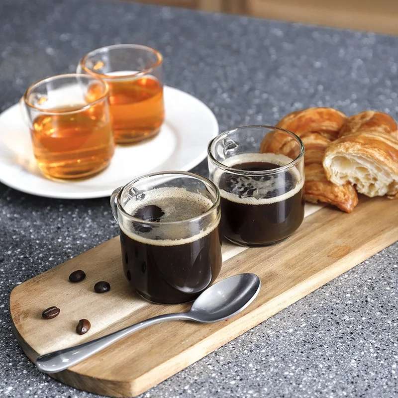 
Best Selling Reusable Borosilicate Water Drinking Glass Coffee Cup Be Your Own Home Barista 