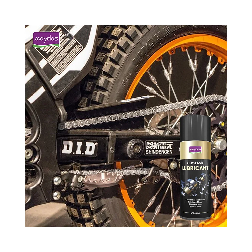 Bike Chain Anti Rust Lubricant Chain Lube Spray Bicycle Chain Cleaner Lubricant Spray 450ml