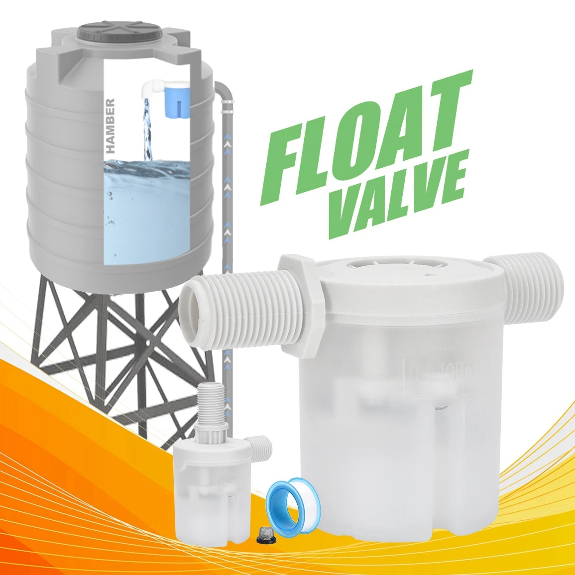 water tank water tower inlet valve automatic water level control valve floating ball valve