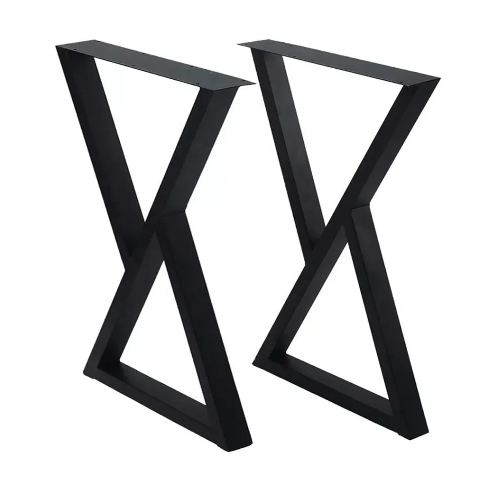 Metal Legs For Tables Rose Gold Table Legs Factory Price Cast Iron Table Legs X Shape Modern Office Desk Furniture Base