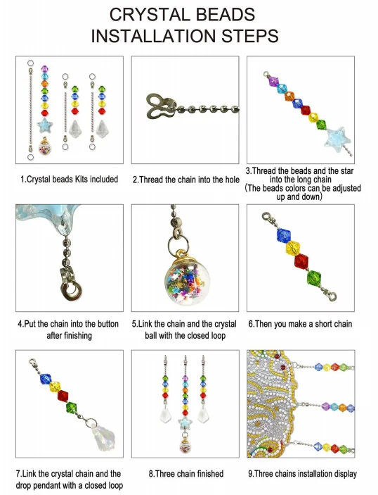 LS 5D DIY Diamond Painting Christmas Diamond Painting Butterfly Pendant DIY Butterfly Embroidery Wind Chime Decoration Painting