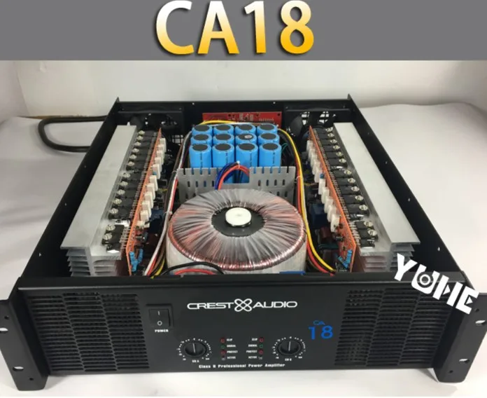 Профессиональный усилитель мощности CA18 Pure Power Amp 2 канала (3U) KTV/ 8 Ом 1300 Вт * 2/4 Ом 2600 Вт * 2/отдельный продукт может быть куплен