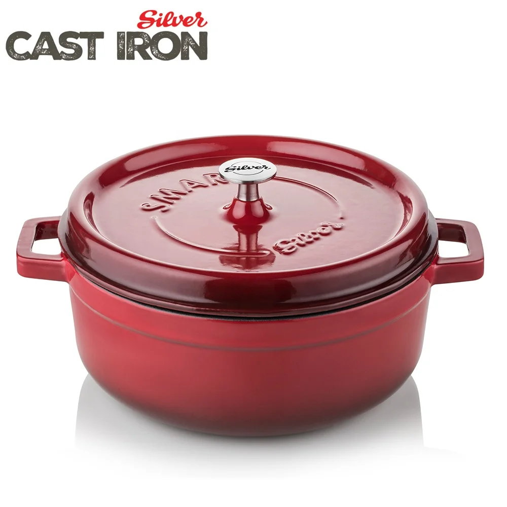 High Quality Dutch Oven Cast Iron Pot enameled 20 cm pot home cooking cookware set Made In TURKEY