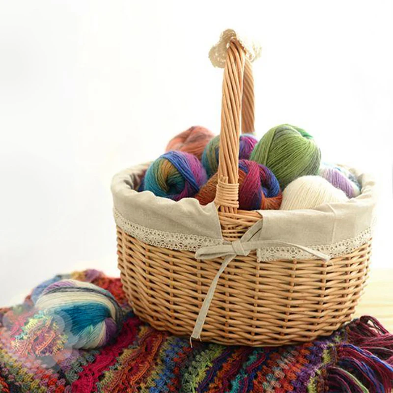 Оптовая продажа Высококачественная яркая пряжа Yarncrafts из 100% шерсти для вязания крючком