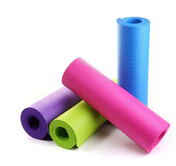 NBR Yogamat высокое качество Нескользящие на заказ деревянный принт логотип органический Пилатес коврик для