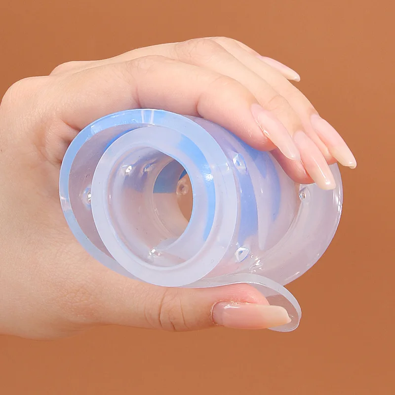 Transparent Real Silicone Insole Soft Shock Absorbing Full Padded Plantar Anti-Pain Arch Support Sports Massage