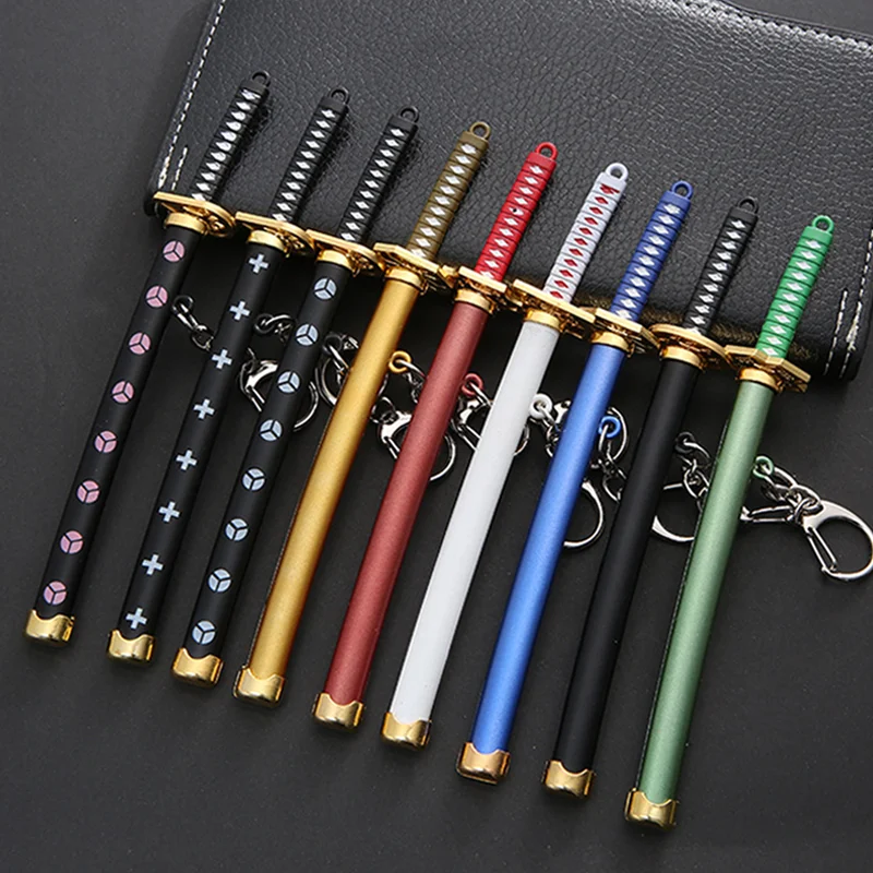 15 см 7 цветов Roronoa Zoro меч брелок один кусок оружия игрушка держатель для инструментов ножны для детей подарок Катана брелок