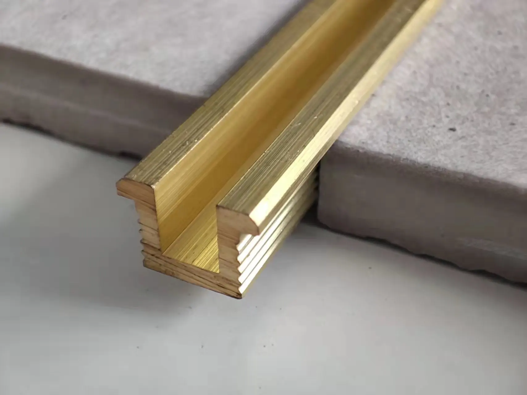Essential Brass Tile Trim Copper Tile Edging Trims T Shape U Shape Brass Cooper Polished Brass at Low Price