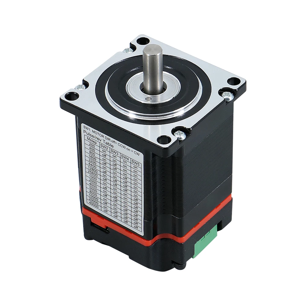 HLTNC Nema23 Closed Loop Stepper motor 1.2n 2n 2.5n 3Nm D 8mm Nema 23 Hybrid Integrated Servo Motor with drive for 3d printer