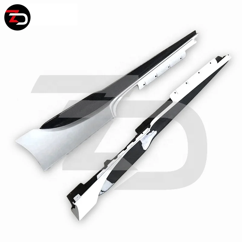 Factory Price MIS Style Front Bumper Side Skirts Carbon Rear Diffuser Wing For Ferrari 488 Spider GTB Body Kit Engine Hood