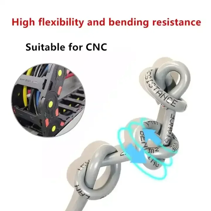 Drag chain industrial Ethernet cable Robot arm cable Super five flexible network jumper