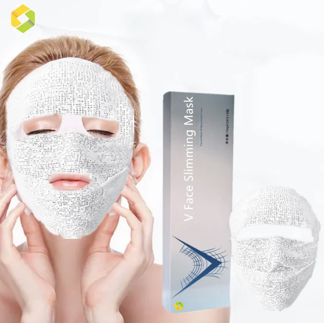 OEM Private Label Moisturizing Mask For Face & Chin Line V- Line Face Mask V Shape Slimming Facial Facial Sheet Mask Korean