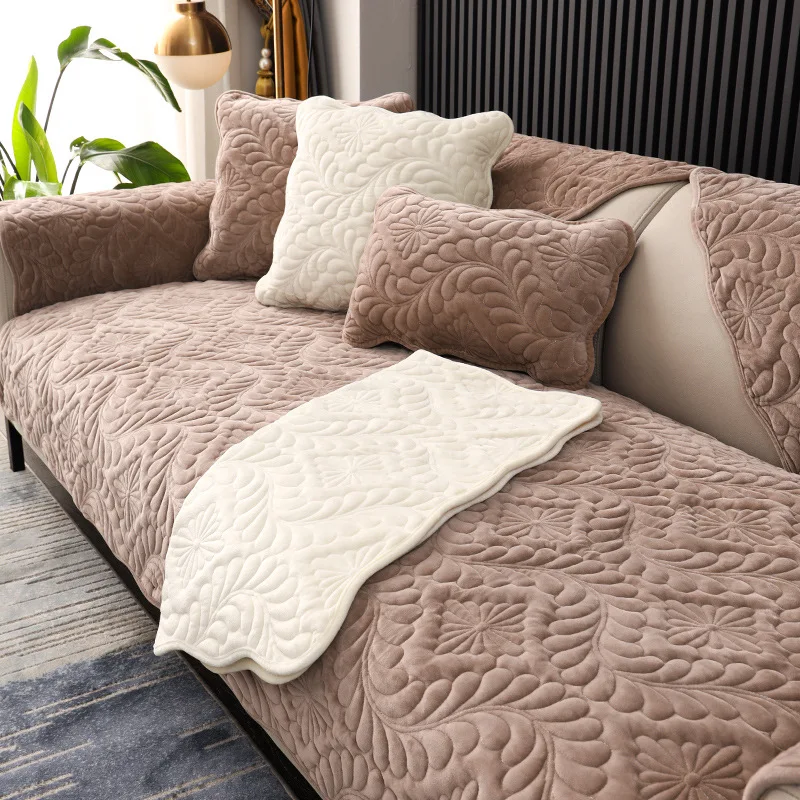 Macedonia and European Market Crystal Fur Sofa Cover 70*70cm/ 70*150cm/ 70*200cm Popular Colors