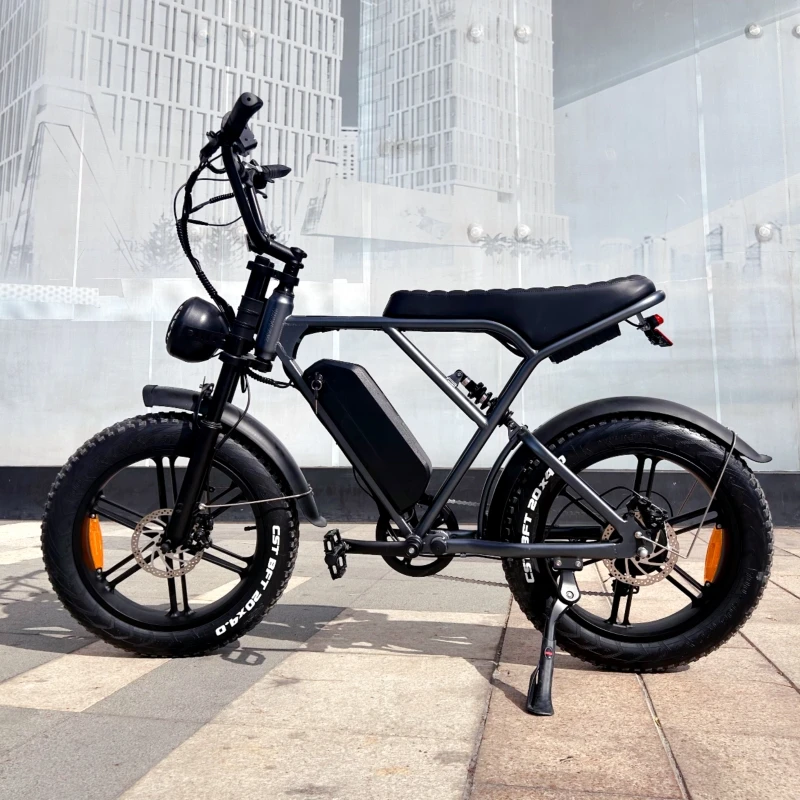 OUXI H9 Electric Hybrid Bike Upgrade 250W V8 Fatbike Off-Road City Electric Bicycle with Fat Tire for European Market