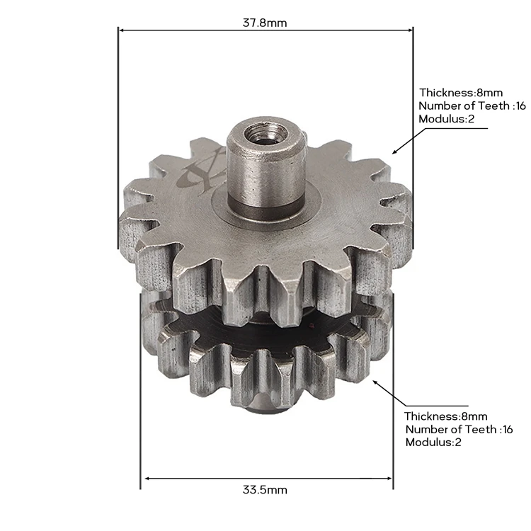 Chinese manufacturer supplies motorcycle engine parts CG200-16-16  reduction gear box spur gear