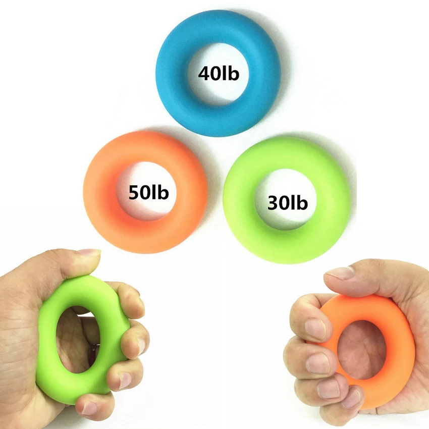Extension Trainer  Rubber Ring Exerciser Strength Finger Silicone Hand Grip