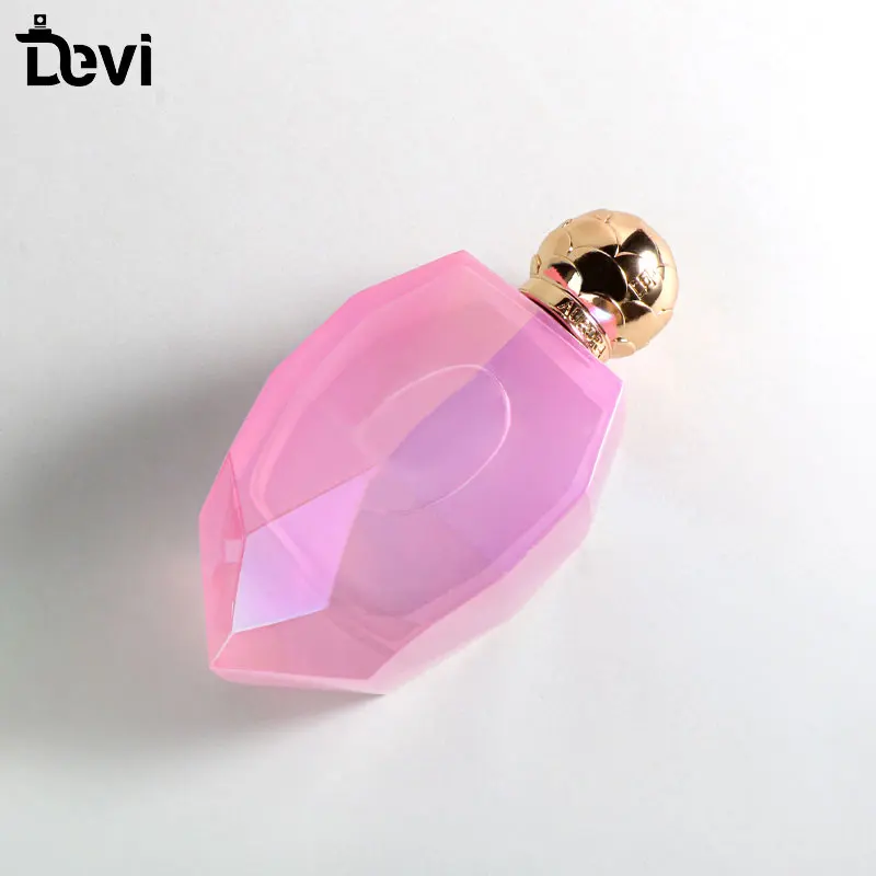 With Wholesale Inventory 100ml Luxury Diamond Glass Perfume Bottle Empty Refillable Spray Bottles