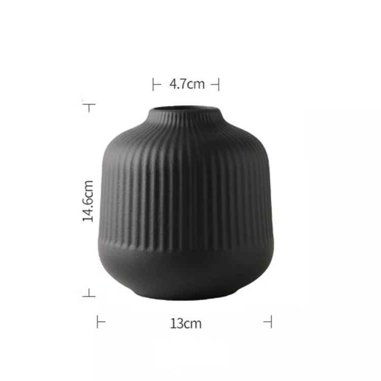 Wholesale Modern Standing White Unique Vase New Design Round Ceramic & Porcelain Flower Vases for Home Decorative
