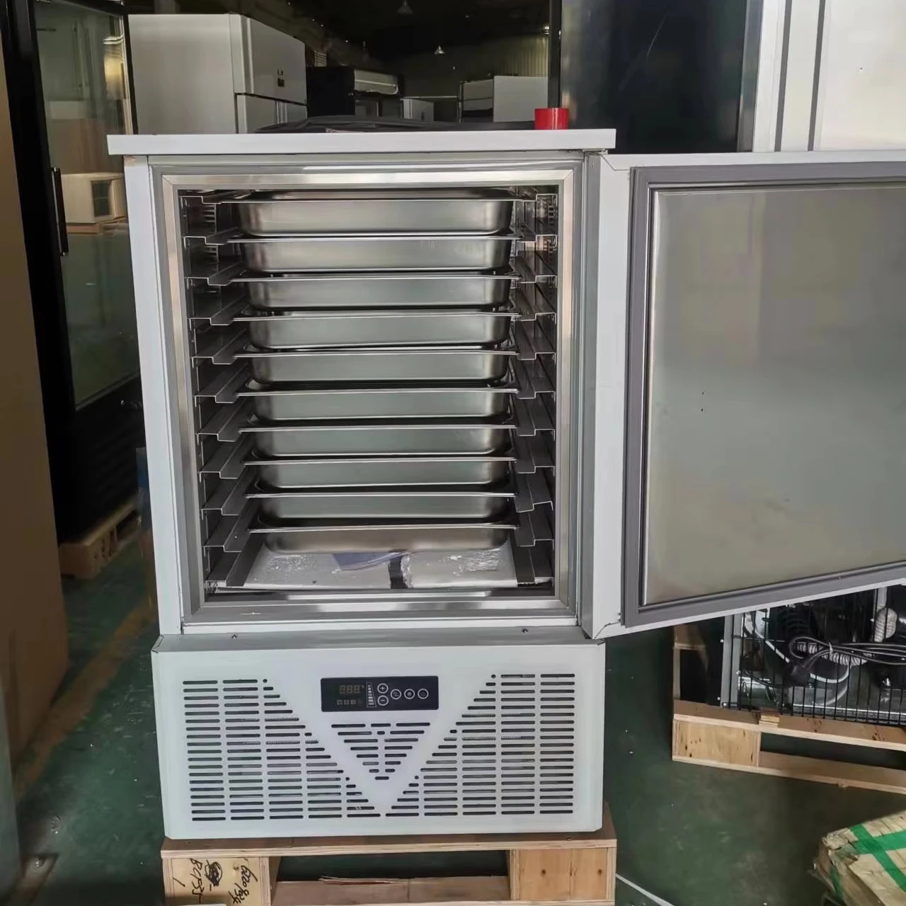 Commercial restaurants stainless steel 10 layers blast chiller freezer machine with Food probe function