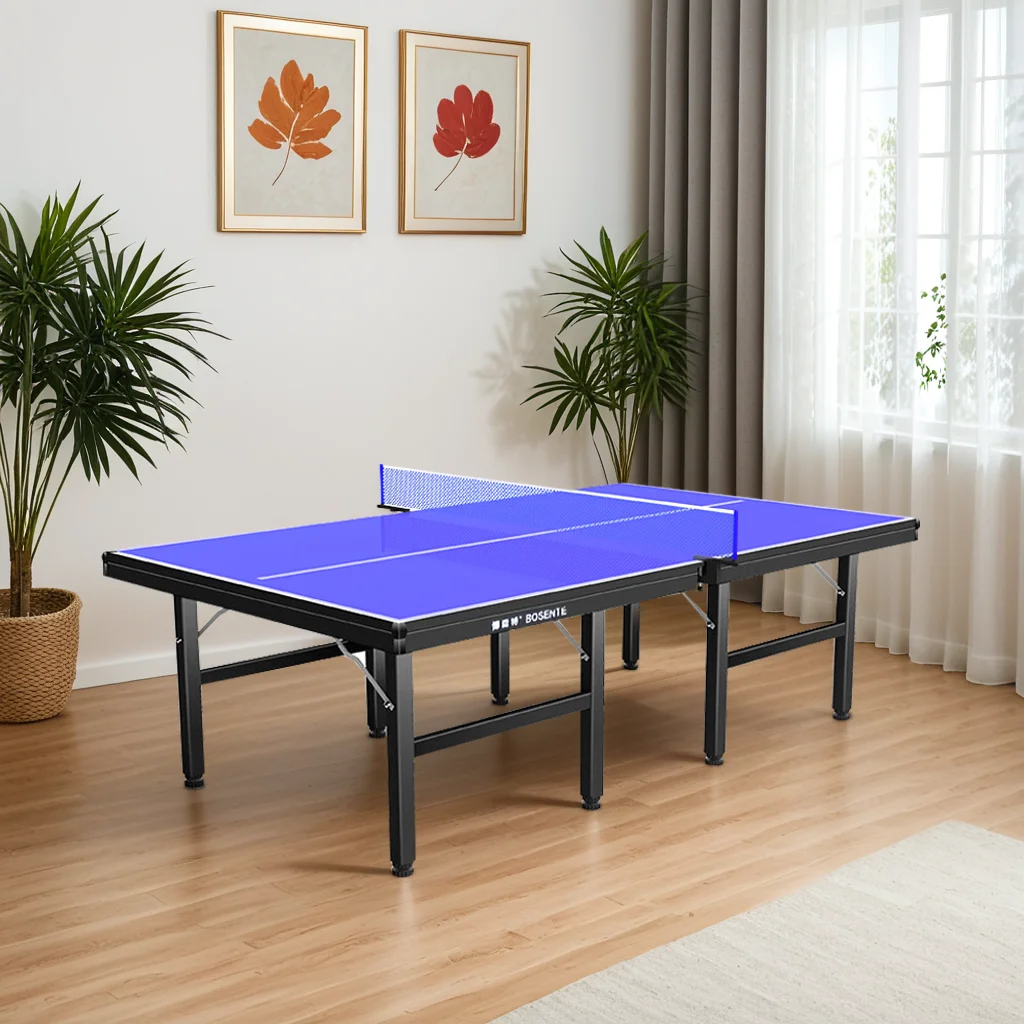 The best-selling HDF top of the line 18mm standard size room table tennis table for home use without wheels