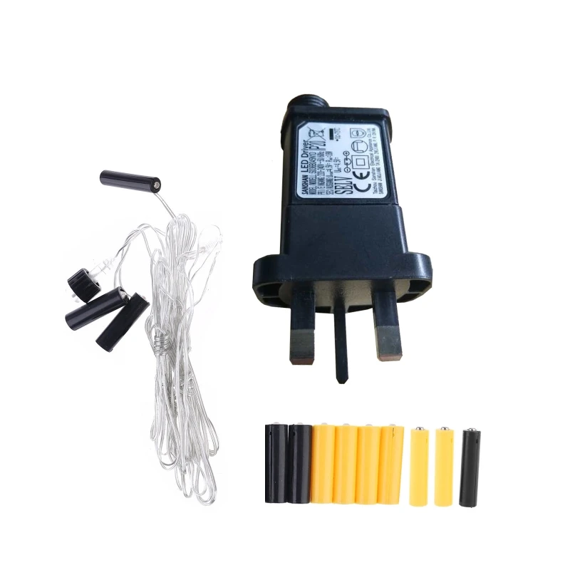 3in1 LR6 LR03 AA AAA Battery Power Supply Adapter Replace 2x AA + 1xAAA Battery Eliminator for Christmas LED Light Toys