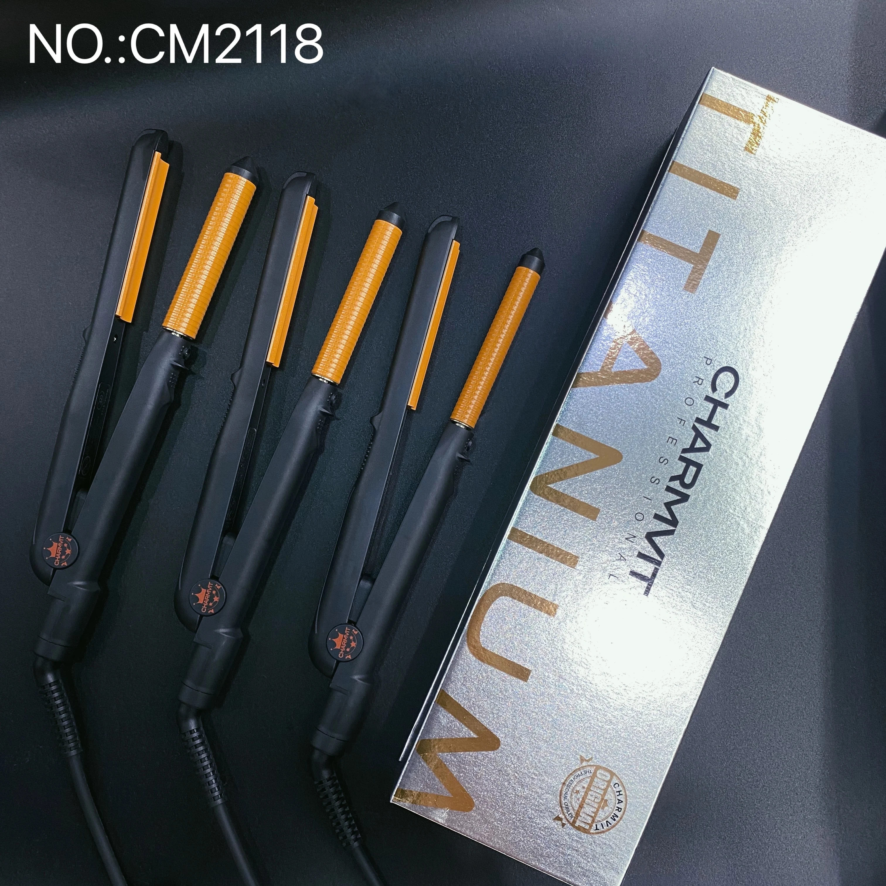 
2118 2in1 Charmvit MCH professional hair straightener straightening flat hot iron 450 degrees hair straightener flat iron 
