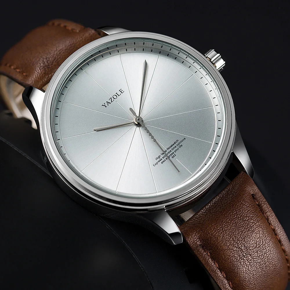 YAZOLE D 503 горячая распродажа Классические мужские часы на заказ все черные reloj водонепроницаемые Роскошные Кварцевые персонализированные наручные
