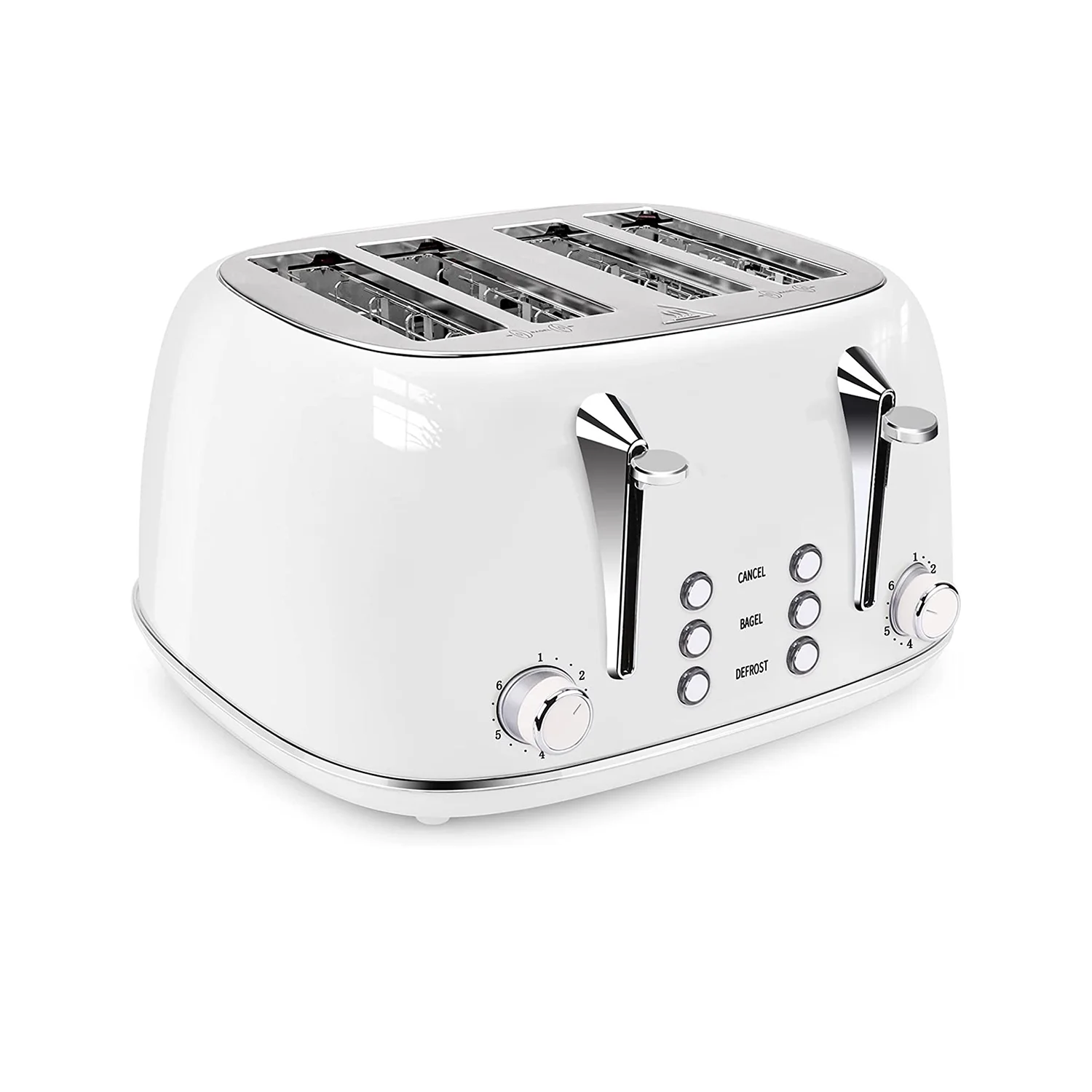 Nordic Retro Toaster Home Breakfast Toaster Multi-functional Stainless Steel Toaster Fully Automatic 2 Piece
