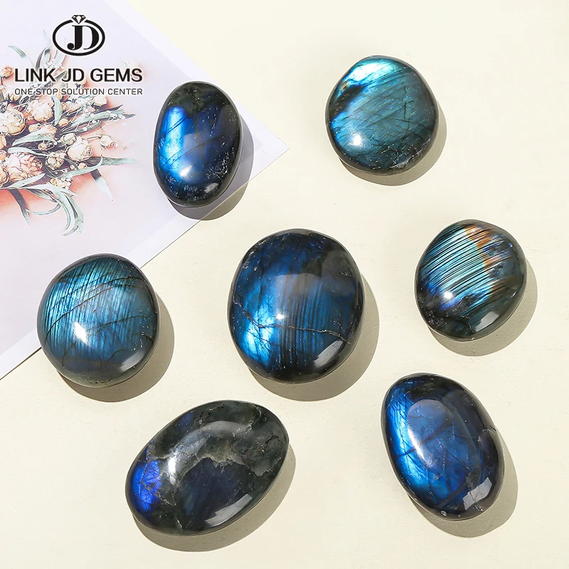 JD GEMS Wholesale Healing Stone Home Decoration Novelty Gifts Mineral Specimen 50-100g Natural Labradorite Tumbled Stone