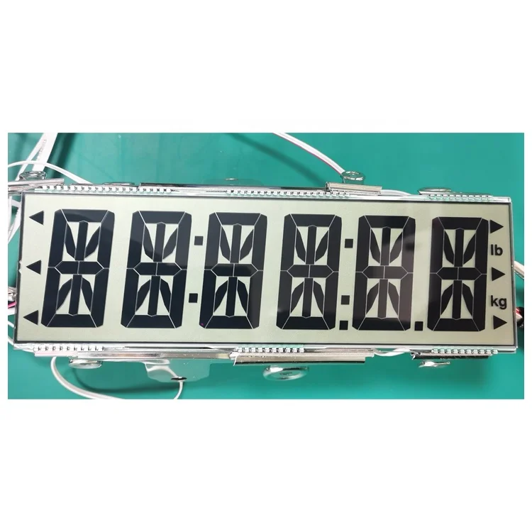 Factory Low Price Custom Lower Power LCD Display 14 Segment LCD Screen Display Module for Electronic Scale