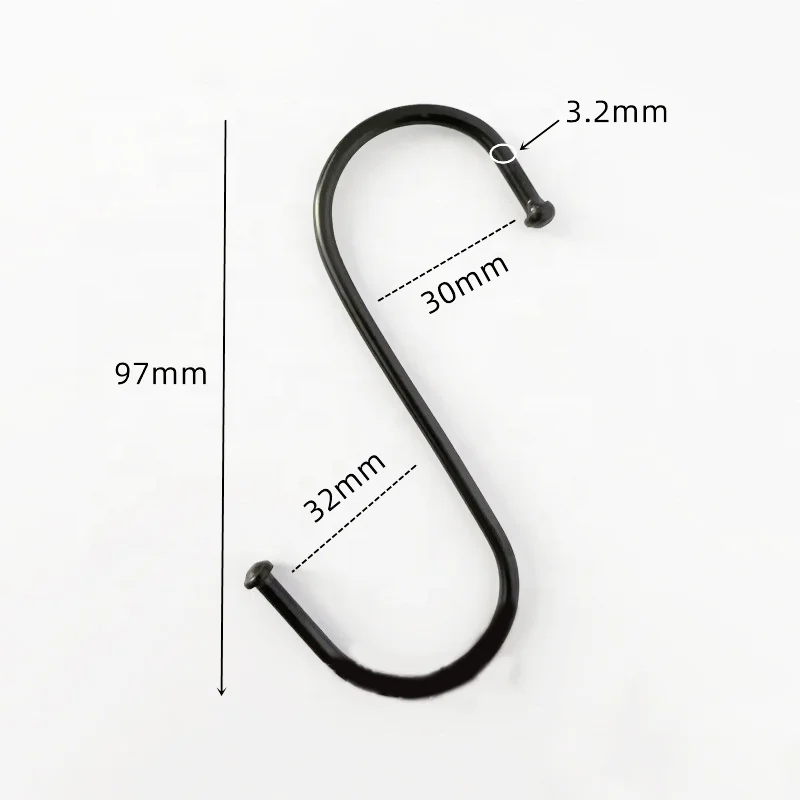 Wholesale Stainless Steel S-Shape Towel Hook Classic Multi-Function Polished Hanging Hooks Novelty Kitchen Accessories