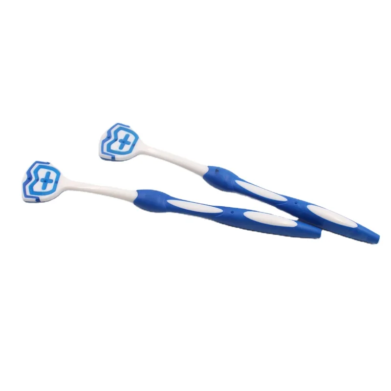 OEM 100 Soft Rubber Bristles Adult Plastic Tongue Scraper