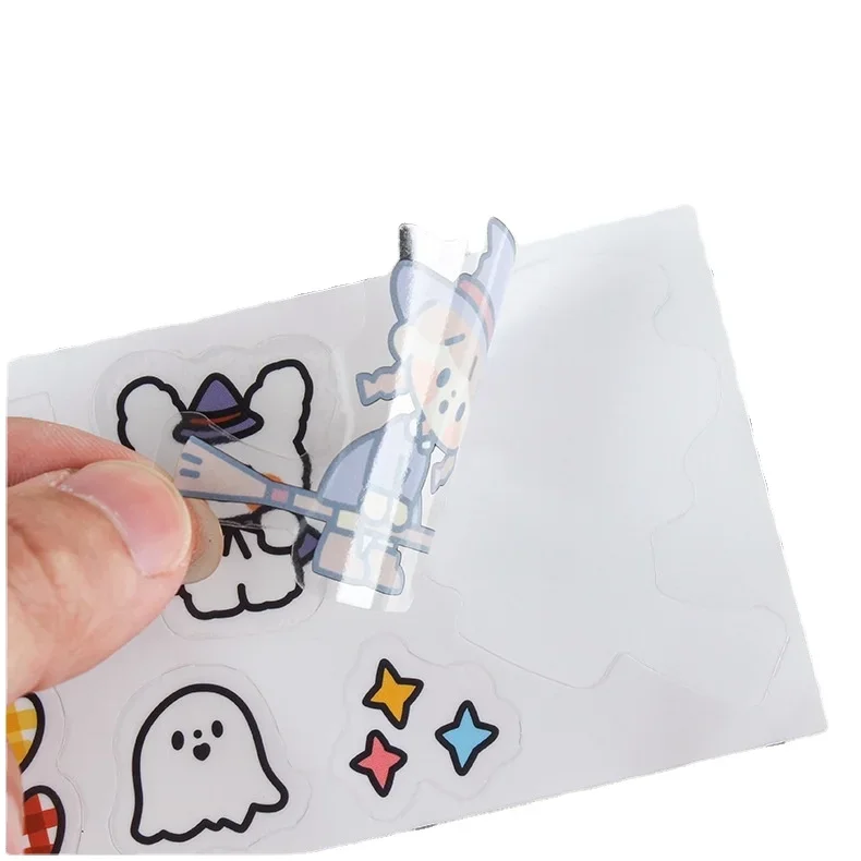 Manufacturer wholesale PVC waterproof transparent self-adhesive sticker label customized color trademark cartoon die cut sticker