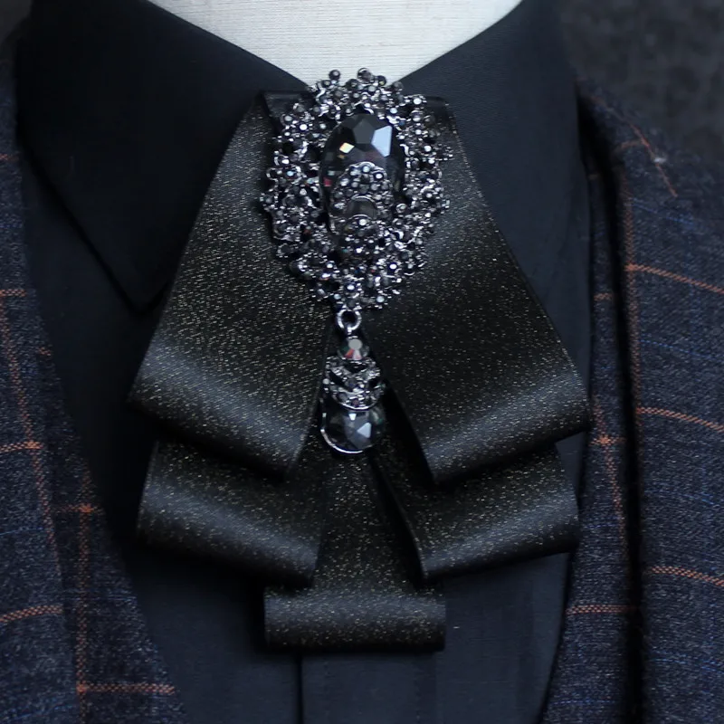 Genya Multi Layer Banquet Shirt Bow Accessories Classic Pre-Tied Bow Tie for Gentleman